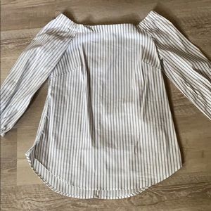 Pinstripes top from White House Black Mark…